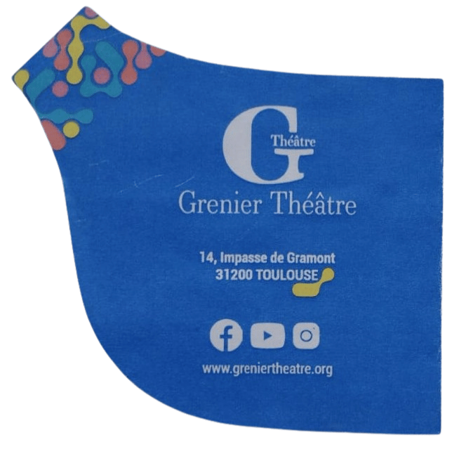 Flyer plié, verso avec coordonnées